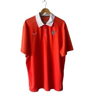 Nike 2015 Bowling Green State University Falcons Orange Polo Shirt 2XL